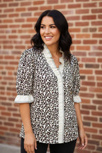 Load image into Gallery viewer, Safari Shore Ruffled Block Blouse