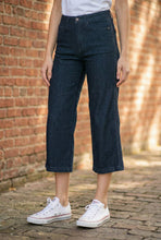 Load image into Gallery viewer, JUDY BLUE Side Seam Braid Detail Crop Wide Leg Jeans