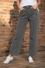 Load image into Gallery viewer, Desert Slate Utility Straight-Leg Jeans in Ash Black