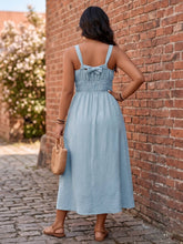 Load image into Gallery viewer, Willow Breeze Smocked Midi Dress (2 color options)