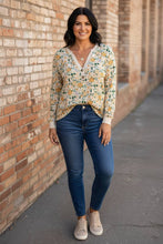 Load image into Gallery viewer, Cottage Garden Henley Top