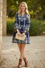 Load image into Gallery viewer, Bohemian Dreamer Tassel Tunic Dress