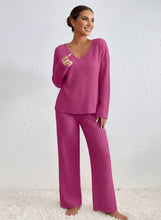 Load image into Gallery viewer, Effortless Aura Ribbed Lounge Set (multiple color options)