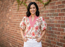 Load image into Gallery viewer, Highclere Heritage Stitched Floral Blouse