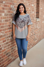 Load image into Gallery viewer, Untamed Ambition Mixed Media Top in Ivory