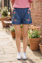 Load image into Gallery viewer, Embroidered Bloom Shorts