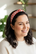 Load image into Gallery viewer, Red Gingham Headband