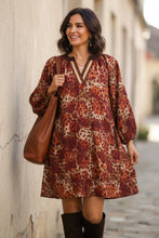 Load image into Gallery viewer, Canyon Sands Animal Print Tunic Dress