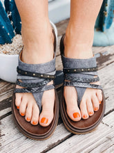 Load image into Gallery viewer, Wait for Me Strappy Thong Sandals (multiple color options)