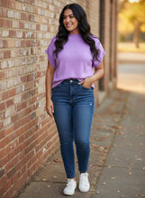 Load image into Gallery viewer, The Modern Muse Short Sleeve Sweater Tee (multiple color options)