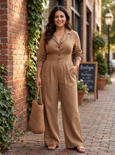 Load image into Gallery viewer, Polished & Put Together Wide-Leg Jumpsuit (multiple color options)