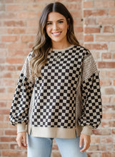 Load image into Gallery viewer, Checkmate Theory Mixed-Pattern High-Low Top