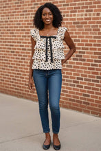 Load image into Gallery viewer, Darling Dot Layered Square-Neck Top