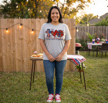 Load image into Gallery viewer, Faith Love Freedom Graphic T-Shirt