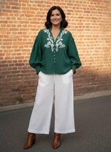 Load image into Gallery viewer, Enchanted Forest Embroidered Blouse (multiple color options)