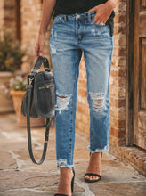 Load image into Gallery viewer, Urban Edge Distressed Ankle Jeans (multiple color options)