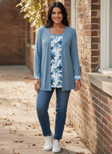 Load image into Gallery viewer, Petal Path Layered-Look Faux Top (multiple color options)