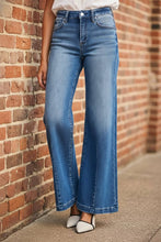 Load image into Gallery viewer, RISEN Mid Rise Wide Leg Jeans with Flared Look