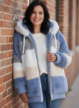 Load image into Gallery viewer, Cloud Nine Colorblock Fleece Jacket (multiple color options)