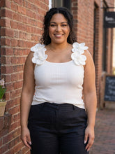 Load image into Gallery viewer, Park Avenue Petal Appliqué Tank