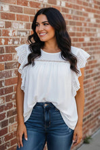 Load image into Gallery viewer, Sunday Soiree Eyelet Top