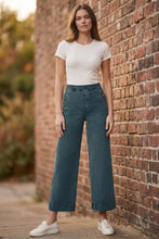 Load image into Gallery viewer, Sunday Morning Coffee Run High-Waist Wide-Leg Jeans (multiple color options)