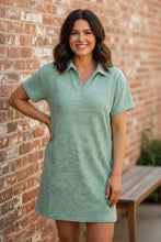 Load image into Gallery viewer, Got Green Light Textured Lounge Dress