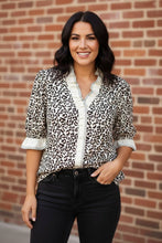 Load image into Gallery viewer, Safari Shore Ruffled Block Blouse