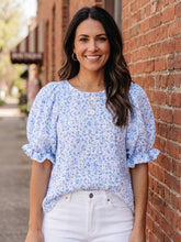Load image into Gallery viewer, Blooming Grace Ruffle Blouse (multiple color options)