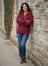 Load image into Gallery viewer, Morning Mists Quarter-Zip Fleece Sweatshirt (multiple color options)