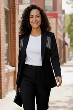 Load image into Gallery viewer, Holiday Glam Tassel Blazer