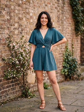 Load image into Gallery viewer, Flirty & Fun Tie Waist Romper(multiple color options)