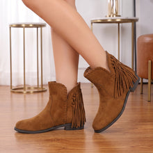 Load image into Gallery viewer, Free Spirit Fringe Ankle Boots (multiple color options)