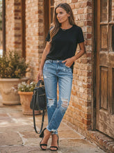 Load image into Gallery viewer, Urban Edge Distressed Ankle Jeans (multiple color options)