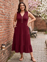 Load image into Gallery viewer, Everyday Favorite Tiered Midi Dress (multiple color options)