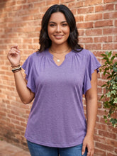 Load image into Gallery viewer, Sweet & Simple Ruffle Sleeve Top (multiple color options)