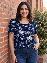 Load image into Gallery viewer, Midnight Garden Floral Blouse (multiple color options)