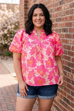 Load image into Gallery viewer, Pink Paradise Floral Blouse