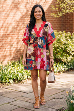 Load image into Gallery viewer, Patchwork Bloom Mini Dress