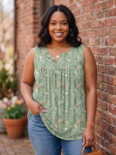 Load image into Gallery viewer, Wildflower Wishes Button Detail Tank (multiple color options)