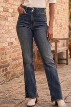 Load image into Gallery viewer, JUDY BLUE High Waist Double Button Frayed Hem Jeans
