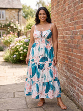 Load image into Gallery viewer, Island Bloom Tiered Maxi Dress