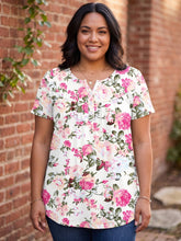 Load image into Gallery viewer, Blooming Beauty Floral Short Sleeve Top (multiple color options)
