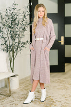 Load image into Gallery viewer, Glam Dress and Cardigan Set in Wine