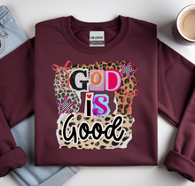 Load image into Gallery viewer, God is Good Animal Print Graphic Sweatshirt