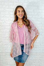 Load image into Gallery viewer, Good Days Ahead Lace Kimono In Mauve
