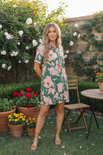 Load image into Gallery viewer, Summer Vacation Floral Shirt Dress