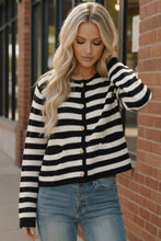 Load image into Gallery viewer, The Parisian Stripe Cardigan