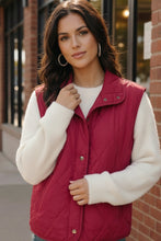 Load image into Gallery viewer, Cranberry Cozy Puffer Vest