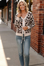 Load image into Gallery viewer, Leopard Love Lace-Up Cardigan